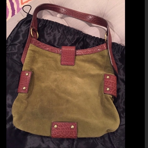 Yves St Laurent Green Purse